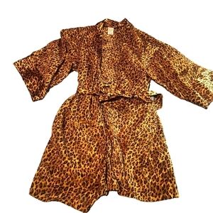 Sheer Leopard Print robe
